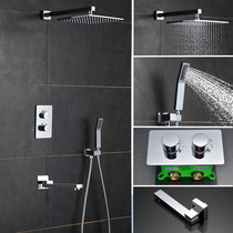 skao Germany full copper concealed shower head thermostatic shower head suit for wall concealed ceiling shower shower