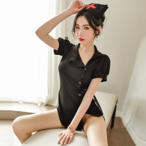 Nightclub romance Lingerie Uniform Seductive Passion Suit Skirt Sexy Teasing Costumes Free and Maid Transparent