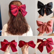 Velvet big bow hairclip cute red hairpin female Korean ins Net red hair jewelry oversized top clip headgear