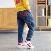 Childrens clothing boys pants 2020 autumn new childrens jeans middle and large childrens spring and autumn pants Korean version of boys autumn models