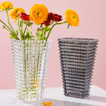 Modern minimalist creative crystal vase transparent water raising flowers flower arrangements handmade floral parlor dining room table hotel swing pieces