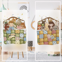 Childrens room Kindergarten Windows Glass Cling Film Shading Proof of Privacy Frosted Opaque Bathroom Door