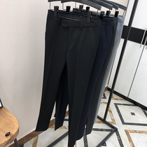 Trousers mens business professional formal wear to work youth nine-point pants Korean slim-fit trend autumn casual pants straight tube