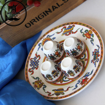 Mongolian minority suit Wine Furniture Hand Drawing Featured Fine Packaging New Gift Wine Jug Wine Glass