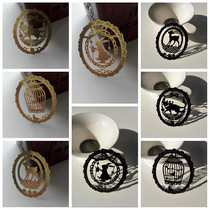 Lace Lace Lace Lace Bird Painting Stainless Steel Metal Customized Bookmark