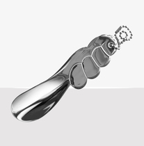 Portable metal shoehorn small lazy man wears shoes and lifts stainless steel short shoes slipper shoe pick tool for the elderly