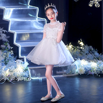 Childrens dress Princess dress foreign Summer Girl high-end host birthday puffy gauze catwalk piano costume