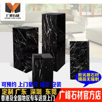 Hotel decoration ornaments Sculpture base Living room display table Marble art creative fashion table New products