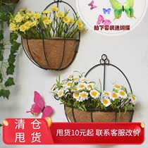 Creative home decoration flower pots Nordic wall decorations Wall Wall Wall flower basket bedroom balcony wall flower stand