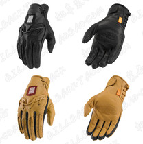 Spot ICON 1000 Series Vintage Motorcycle Street Car Leather Gloves Harley Triumph Ducati
