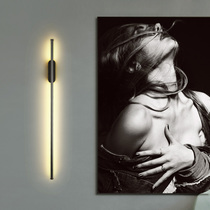LED strip wall lamp Creative personality Simple modern living room TV bedroom bedside background wall Nordic lamps