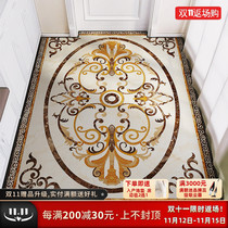 European-style floor mats for household non-slip living room bathroom kitchen entrance porch wash-free carpet custom full shop cutting
