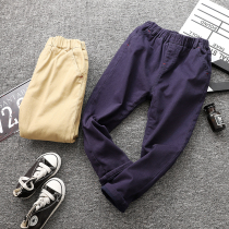 New children plus velvet pants children boys autumn and winter casual pants warm and thick pants