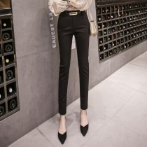 European Station Career Western Pants Women Small Leggings Pants 2022 Spring Autumn New Ladies Pants Han Edition 90% Straight Barrel Casual Pants