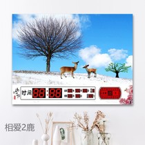 Hydraulic living room meter box decorated with watch restaurant simple calendar distribution box push pull and pull block
