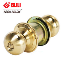Solid cylinder type ball lock spherical door lock indoor bedroom wooden door door lock gold B1221ETB3