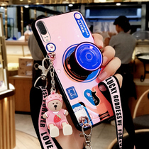 Huawei bestseller 9 mobile phone shell female section 9s personality fashion 9e Japan-ROK 10plus creative 8 Blu-ray 8e anti-fall 8plus silicone gel brisk 7 full package 7s adolescent girl slanted satchel strap hang