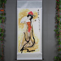 New products Middle Scroll Painting Celebrity Country Paintings of Ancient Beauties Characters Watercolor Painting your Princess Drunk