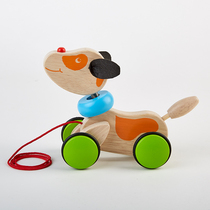 Childrens toy pull dog will walk Wooden will simulate Boys and Girls cute matchmaking dog baby puzzle gifts