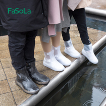 Mens and womens soil rain boots short tube non-slip waterproof non-slip inverted portable rain boots set on the outside of the shoes plastic cover feet