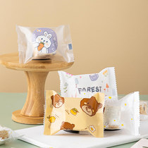 Snowflake Crisp Packing Bag 2021 New Machine Seal Cartoon Cookies Empty Bag Bull Rolling Sugar Food Bag Home