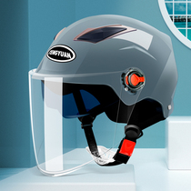 Helmet Electric Car Men Summer Girls Summer Girls Double Mirror All Season Universal Safety Helmet Electric Bottle Car Non Moto Full Armor Half Armor