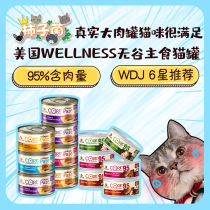 (Persimmon bacteria) the United States wellness high meat content into small cat staple food canned palatability 156g * 6