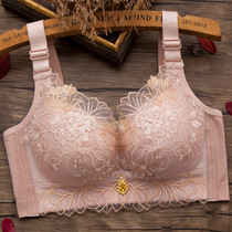 Sexy lace embroidery small chest large bra without rims on the support to gather the adjusted underwear to close the breast bra