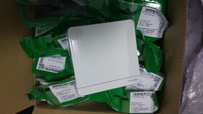 面板和插座收到了，型号和数量完全正确，一个不多一个不少。感觉施耐德的做工还是不错的。每个插座面板用塑料袋单独包装，不像西门子每个都有一个纸盒子。每个类型的插座和面板都拆开了一个来检查，开关面板的手感还是不错，取下来很方便，不需要专门的工具，以前用的面板需要一字改刀才能撬下来。希望插座面板内部不要有什么问题。