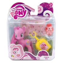 Hasbro my little pony pony pony Polly with pet travel trailer PINKIE PIE toy