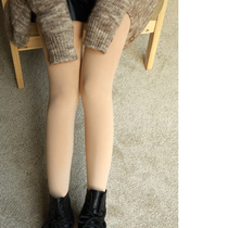 Rui Shirai Technology naked anti-fouling light leg artifact Japan JIN mouth constant temperature yarn plus velvet thick pantyhose