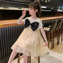 Girls dress for dress and summer dress 2022 new ocean gas little girl summer yarn dress child snowspun dresses