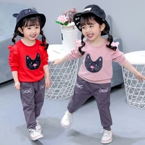 Female baby spring and autumn 2021 New Girl suit 0 one year old children autumn clothes baby clothes 1 foreign style 2 Children 3