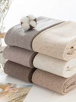 Japan oat color underpants female autumn winter plus suede thin suede thick and outer wearing japanese white hympanty white stockings slim