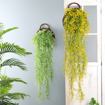 Simulation Admiralty Willow Wall Decoration Living-room Furnishing Plastic Decoration Chandelia Wall Simulation Plant Rattan Hanging Wall-hanging