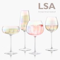 British LSA Pearl Rainbow goblet Red wine glass sub champagne glass Gradient color glass wine glass handmade
