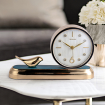 New Chinese light extravaganza Pendulum Pieces of the Living Room Decoration of the Clock Desktop Process Desk Clocks Home Desktops Antique Sitting Clocks