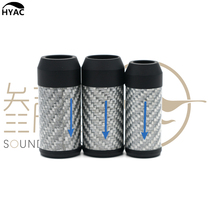 HY Custom Power Signal Horn Wire Carbon Fiber Pure Copper Metal 10% Two Straight Wire Splitter Ring
