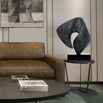 Bedroom decoration decoration Living room lobby front desk Transparent resin sculpture Handicraft decoration FRP black