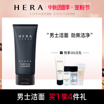 HERA Heyon Mens Sunshine Black Foam Cleanser 125ml Facial Cleanser Deep Cleansing Moisturizing