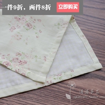 Old handkerchief nostalgic cotton handkerchief ladies sweat-absorbing cotton handkerchief retro send elders soft double yarn roses