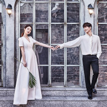 Light wedding dress 2021 new bride French travel shoot simple forest super fairy dream thin gauze small dress skirt