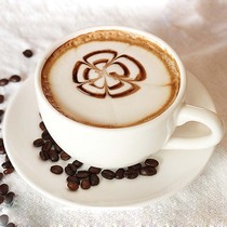 Ceramic Large Ha Coffee Cup Custom Logo Flower Style Raffin Cups Milk Tea Carb Cup Home Hotel Set-Up