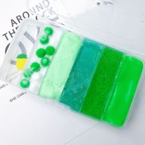 Wooden slime custom fresh green 6 Palace grid bubble glue jam mud teatto cake mud wool ball mud Net red mud