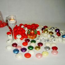 Romantic smokeless floating water candle water drift wax wedding Restaurant Bar water float wax creative 4 hours