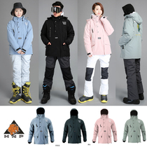 (Off-season clearance)MNP Japan and South Korea tide single and double board ski suit embroidery waterproof breathable warm and windproof ski suit