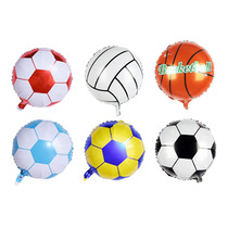 Inflatable aluminum film football balloon shape basketball balloon sports bar birthday theme arrangement party decoration