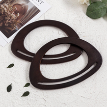 Tang Rabbit Rabbit Haha Laughs Solid Wood Handle Wood Grip Wood handwood Wooden Wrist Handmade Diy Bag Accessories Send Drawings