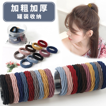 Korean version of the little girls high-elasticity ponytail rubber band thick hair rope head rope childrens seamless hair ring simple hair accessories