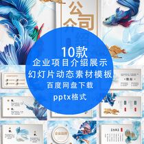 High-end company profile business brochure enterprise project introduction display atmospheric material PPT Dynamic Template